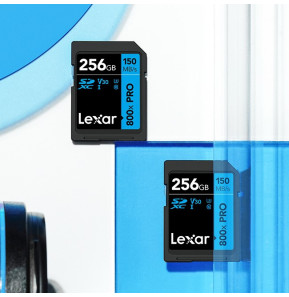 Carte SD Lexar High-Performance 800x PRO BLUE SDXC UHS-I 256 Go 150MB/s (LSD0800P256G-BNNNG)