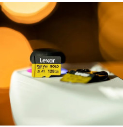 Carte microSD Lexar Professional GOLD microSDXC UHS-II 128 Go 280MB/s (LMSGOLD128G-BNNNG)