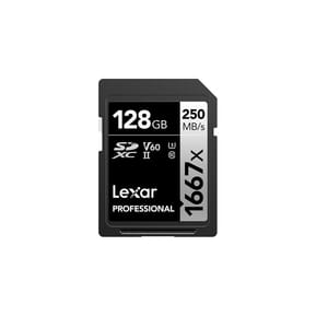Carte SD Lexar Professional 1667x SILVER SDXC UHS-II 128 Go 250MB/s (LSD128CB1667)