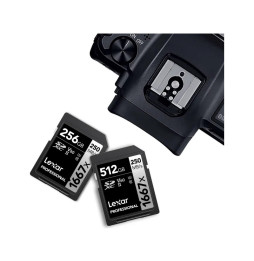 Carte SD Lexar Professional 1667x SILVER SDXC UHS-II 128 Go 250MB/s (LSD128CB1667)