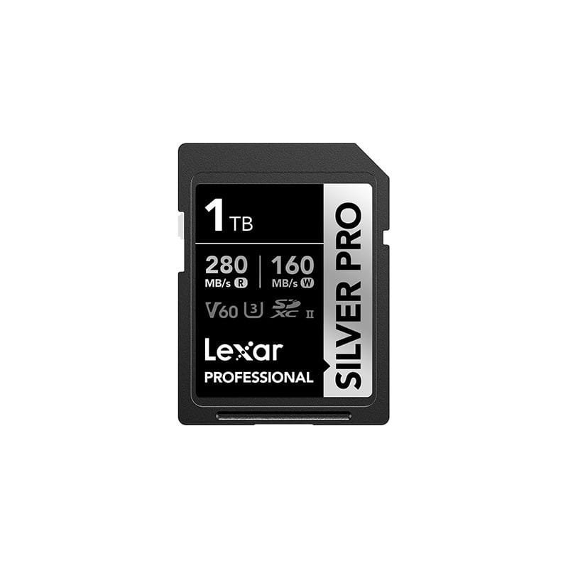 Carte SD Lexar Professional SILVER PRO SDXC UHS-II 128 Go 280MB/s (LSDSIPR128G-BNNNG)