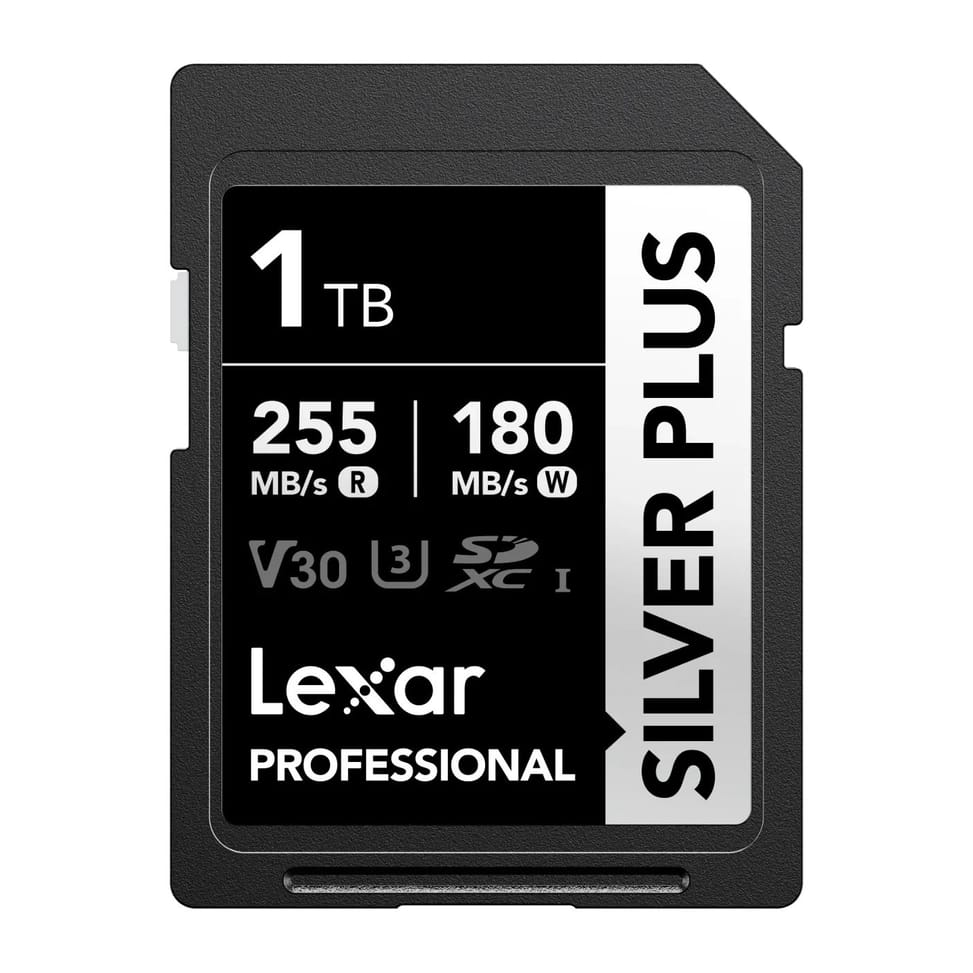 Carte SD Lexar Professional SILVER PLUS SDXC UHS-I 128 Go 205MB/s (LSDSIPL128G-BNNNG)