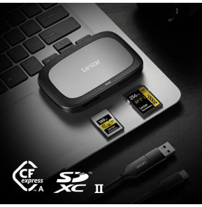 Lecteur de cartes Lexar Professional RW530 CFexpress Type A + SD UHS-II USB 3.2 Gen 2 (LRW530U-RNBNG)