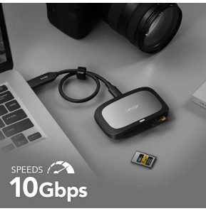 Lecteur de cartes Lexar Professional RW530 CFexpress Type A + SD UHS-II USB 3.2 Gen 2 (LRW530U-RNBNG)
