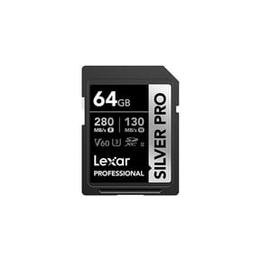 Carte SD Lexar Professional SILVER PRO SDXC UHS-II 64 Go 280MB/s (LSDSIPR064G-BNNNG)