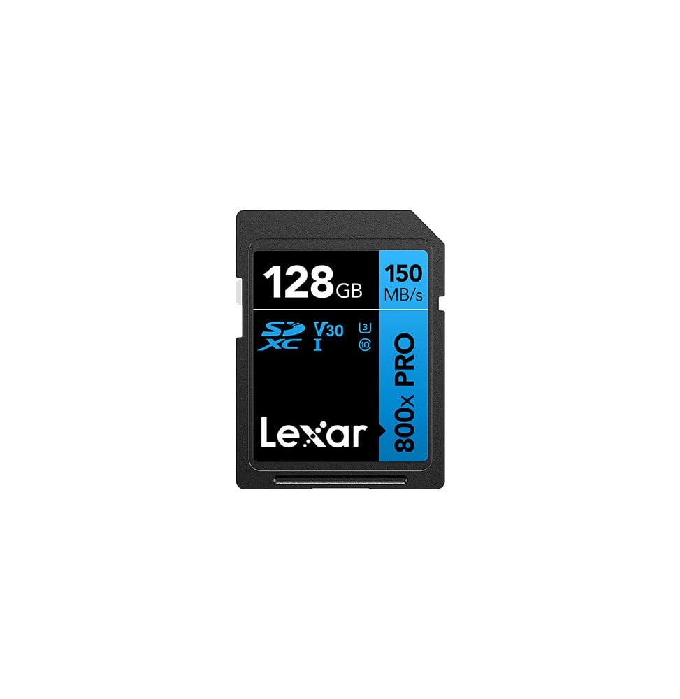 Carte SD Lexar High-Performance 800x PRO BLUE SDXC UHS-I 128 Go 150MB/s (LSD0800P128G-BNNNG)