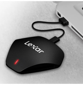 Lecteur de cartes Lexar Professional Multi-Card 3-en-1 USB 3.1 Type-C (CF/SD/microSD) (LRW500URB)