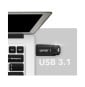 Clé USB Lexar JumpDrive S80 128 Go USB 3.1 - 150MB/s (LJDS080128G-BNBNG)