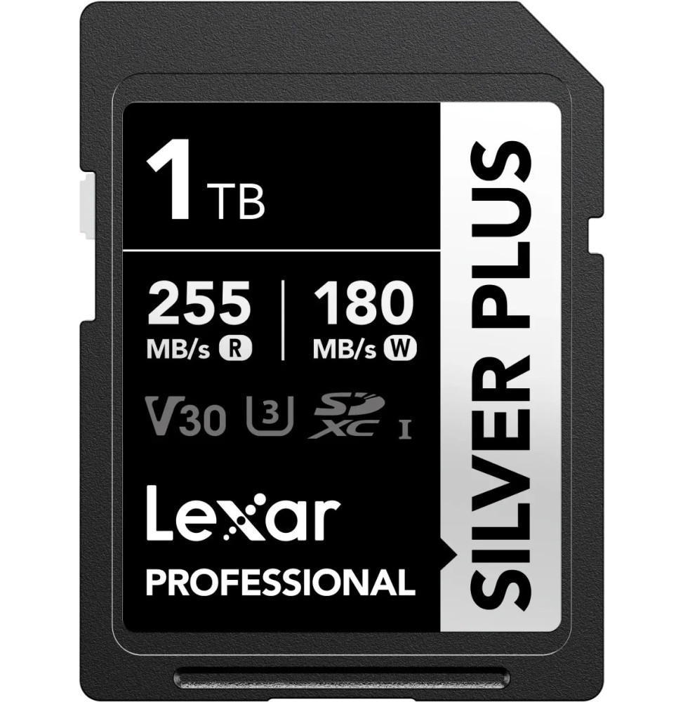 Carte Lexar Professional SILVER PLUS SDXC UHS-I 512 Go