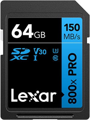 Lexar PRO SDXC 64 Go - Performance Élevée