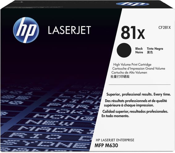 HP 81X Noir (CF281X) - Toner grande capacité HP LaserJet d'origine