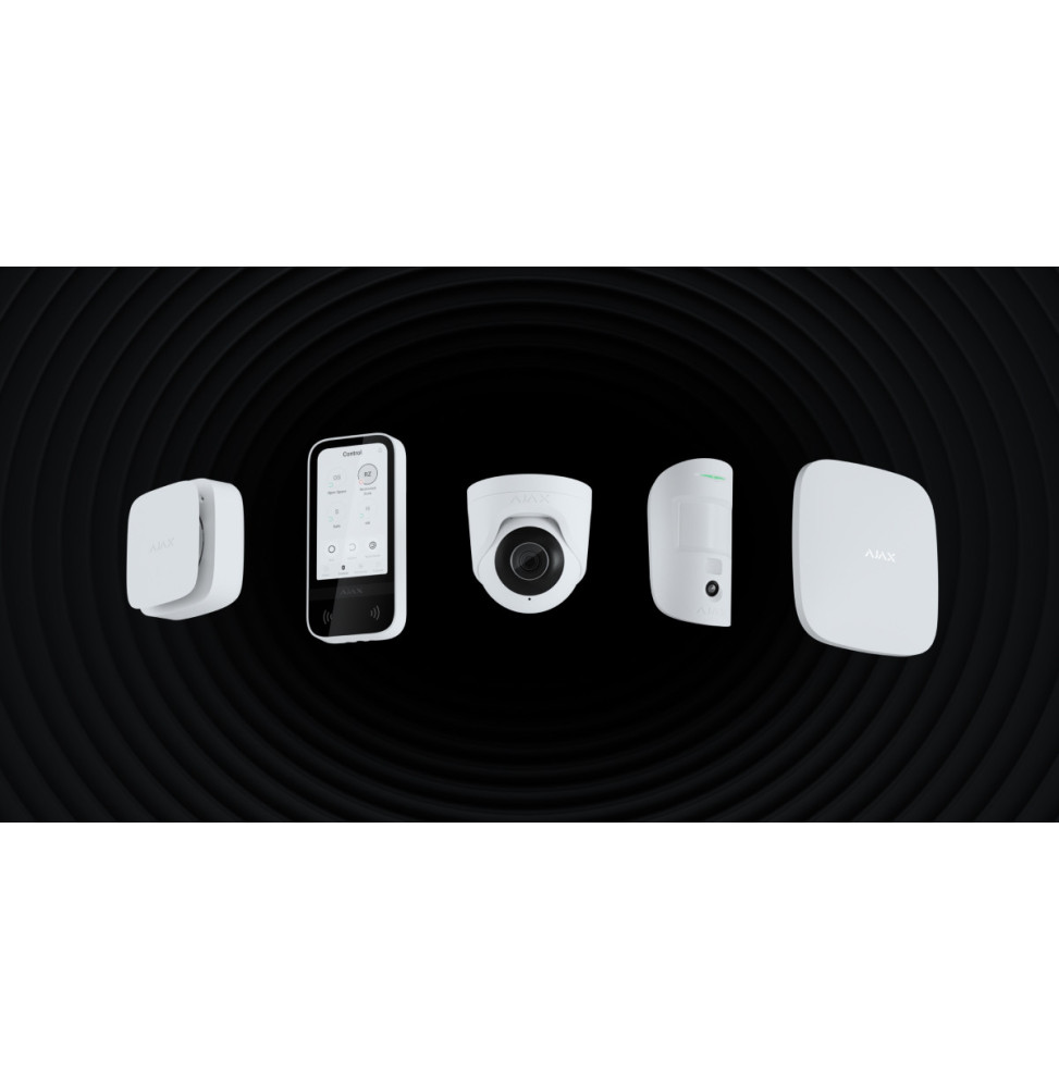 Ajax Hub 4G Noir - Système d'Alarme Sans Fil