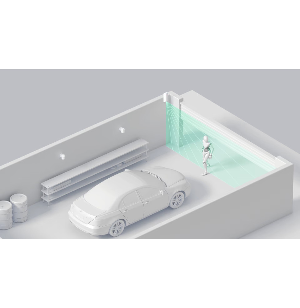Ajax MotionProtect Curtain Blanc - Détecteur de mouvement sans fil