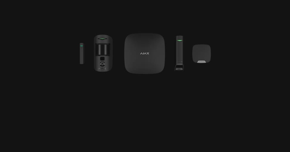 Ajax StarterKit Noir - Kit de sécurité complet