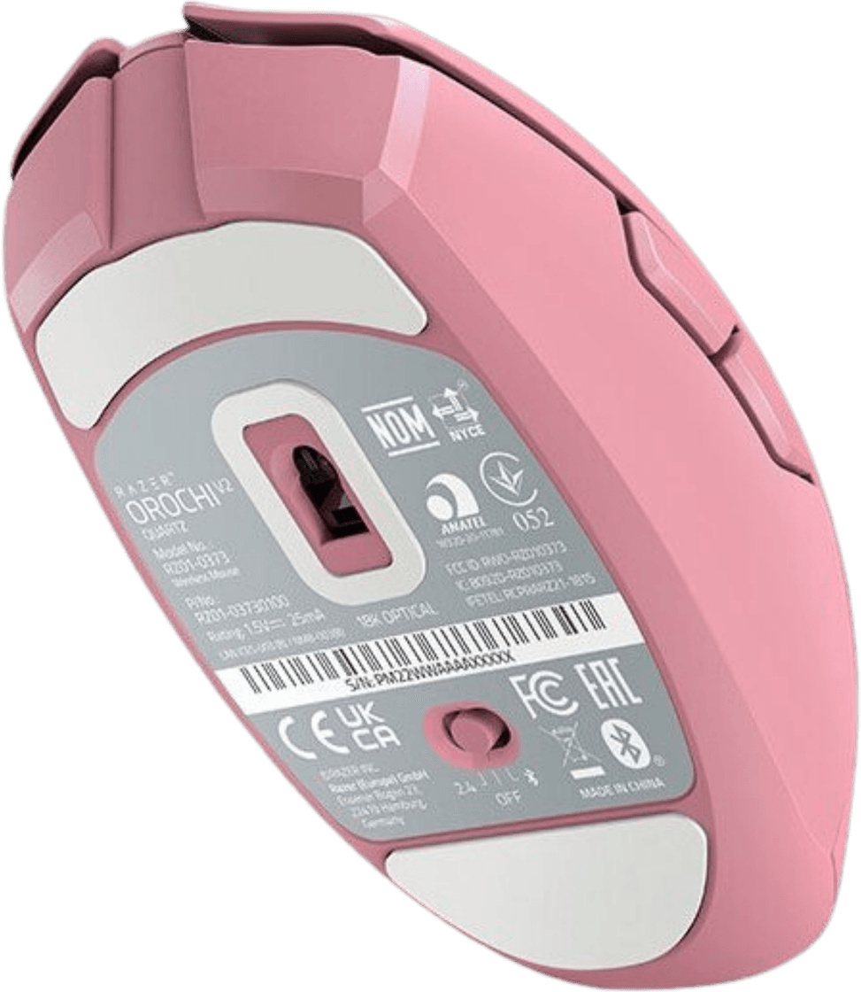 Souris sans fil Gaming Razer Orochi V2 - Rose Quartz (RZ01-03731200-R3G1) — image 4