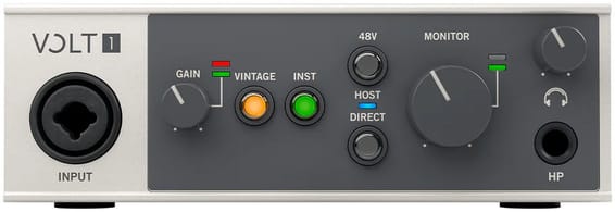 واجهة صوت USB 1×2 مع مضخم أولي كلاسيكي 610 Universal Audio Volt 1