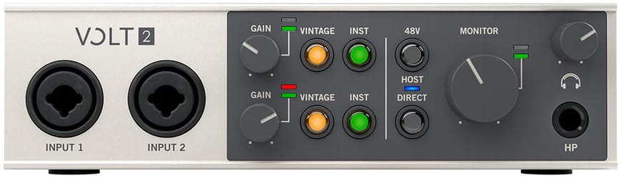 واجهة صوت USB 2×2 مع مضخم Vintage 610 Universal Audio Volt 2 — صورة 1