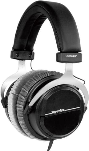 Superlux HD-660 Pro — Casque studio professionnel fermé 32 Ω