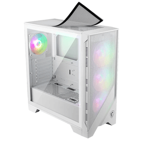 Boîtier PC Gaming MSI MAG FORGE 320R AIRFLOW - Blanc (306-7G23W22-HH9) — image 4