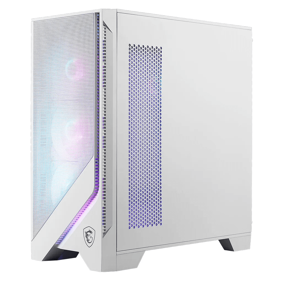 Boîtier PC Gaming MSI MAG FORGE 320R AIRFLOW - Blanc (306-7G23W22-HH9) — image 5