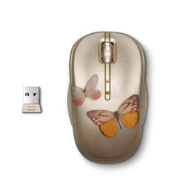 Souris optique mobile sans fil HP 2,4 GHz (Vivienne Tam2) (WJ161AA)