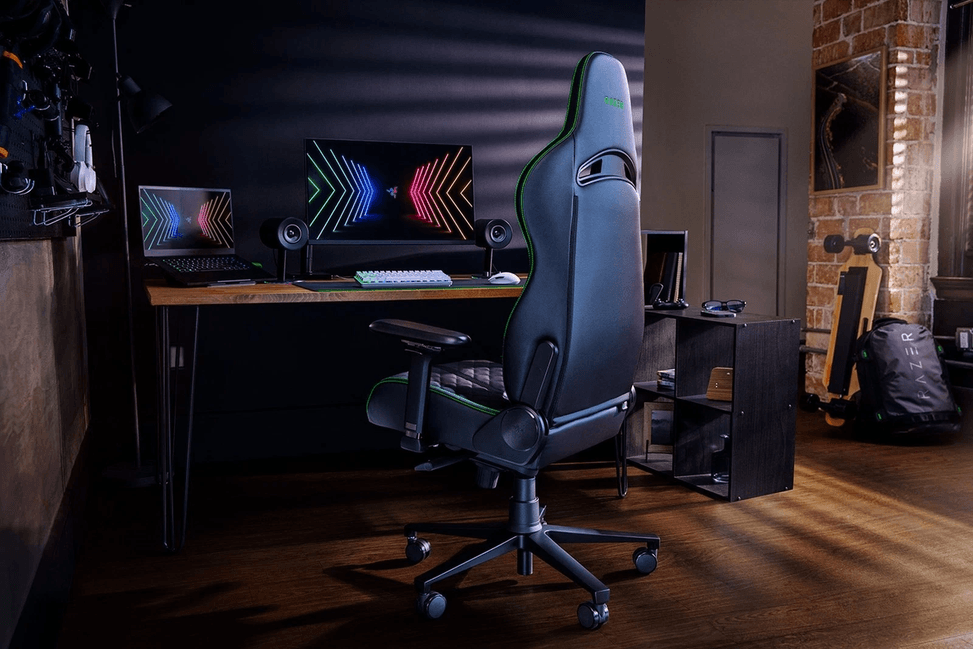 Razer Enki Gaming Chair Black (Green Logo) (8886419354109) — image 6
