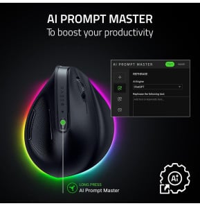 Souris sans fil Gaming Razer Pro Click V2 Vertical - Noir (RZ01-05250100-R3G1)