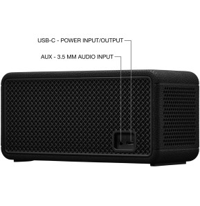 Enceinte portable Marshall Middleton II - Noir et Brass (7340055404594)