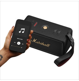Enceinte portable Marshall Middleton II - Noir et Brass (7340055404594)