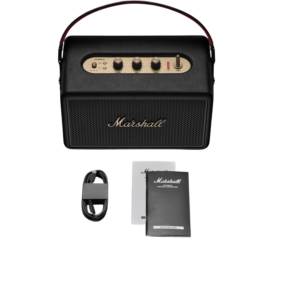 Marshall Kilburn III Portable Speaker - Black and Brass (7340055404778) — image 4