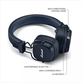 Casque Bluetooth Marshall Major V - Midnight Blue (7340055408479) — image 7