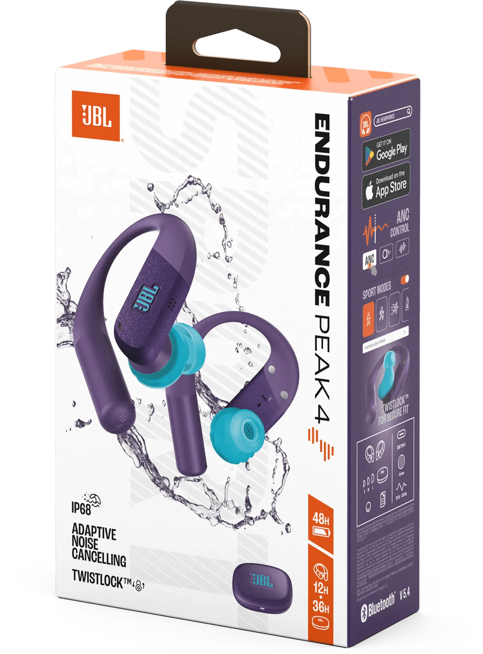 JBL Endurance Peak 4 Bluetooth Earbuds Purple (1200130027635) — image 8