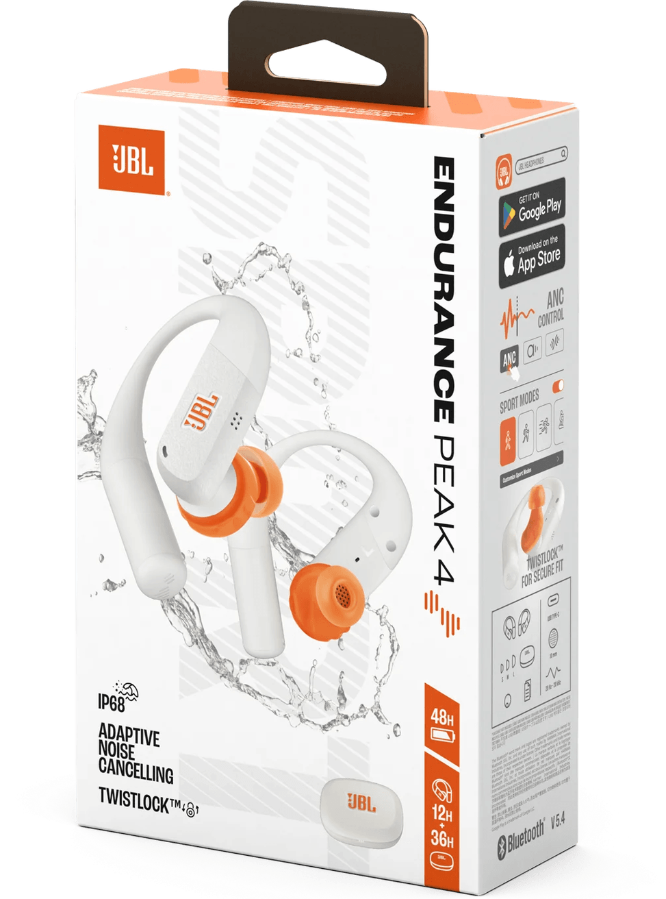 Écouteurs Bluetooth JBL Endurance Peak 4 Blanc (1200130027628) — image 8