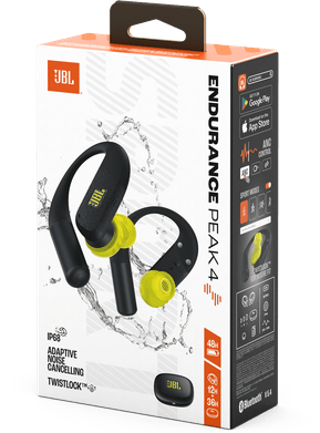Écouteurs Bluetooth JBL Endurance Peak 4 Noir / Citron (1200130027604) — image 8