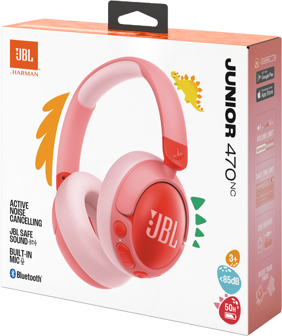 Casque Bluetooth JBL Junior 470 NC Rose (1200130016554) — image 7