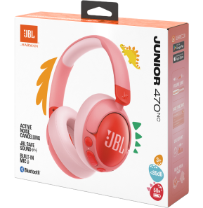 Casque Bluetooth JBL Junior 470 NC Rose (1200130016554)