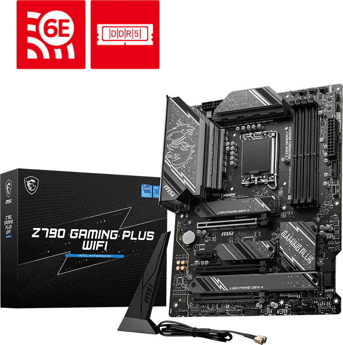MSI Z790 GAMING PLUS WIFI Motherboard (911-7E06-084) — image 1