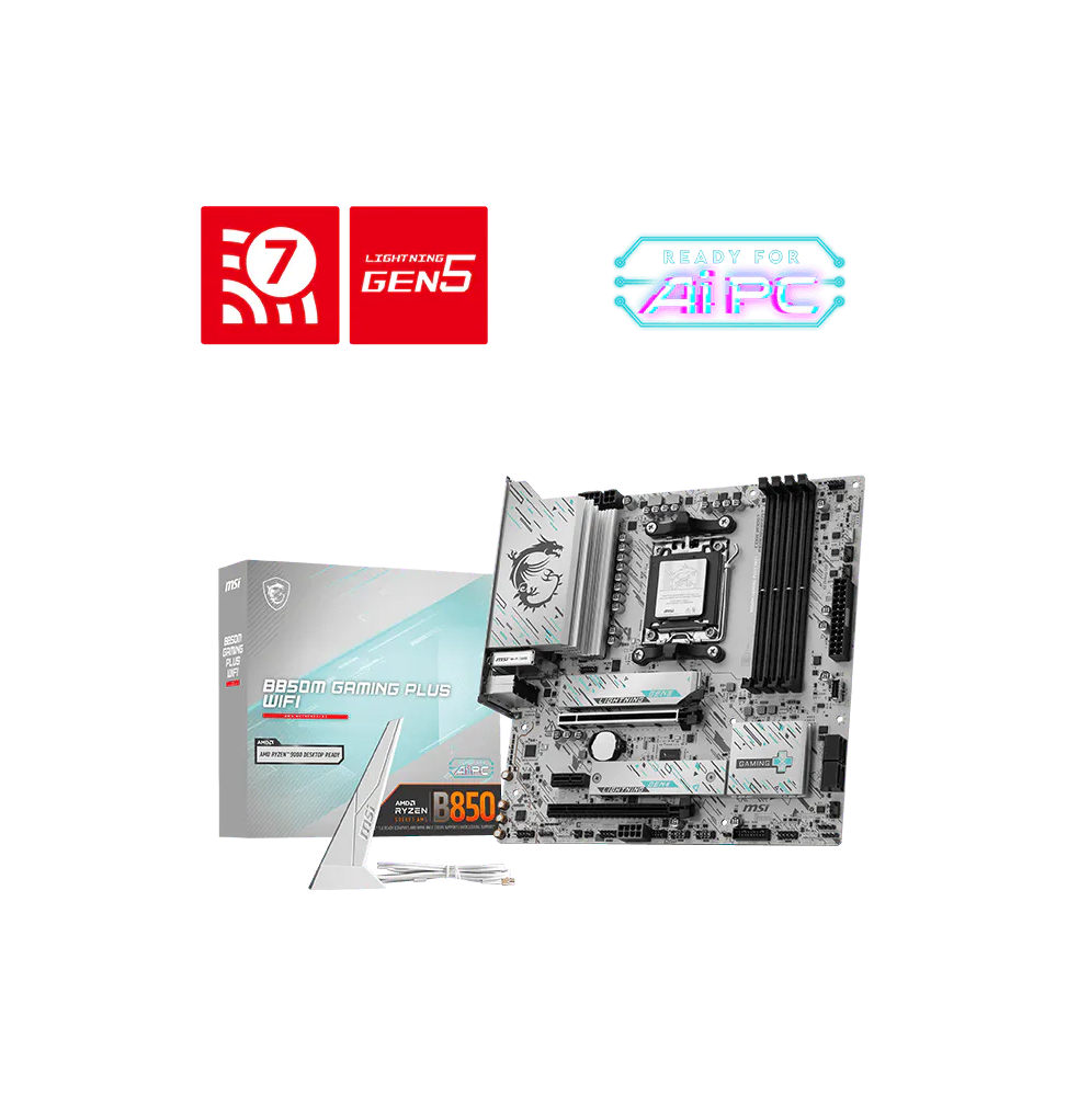 Carte Mère MSI B850M GAMING PLUS WIFI (911-7E66-001)