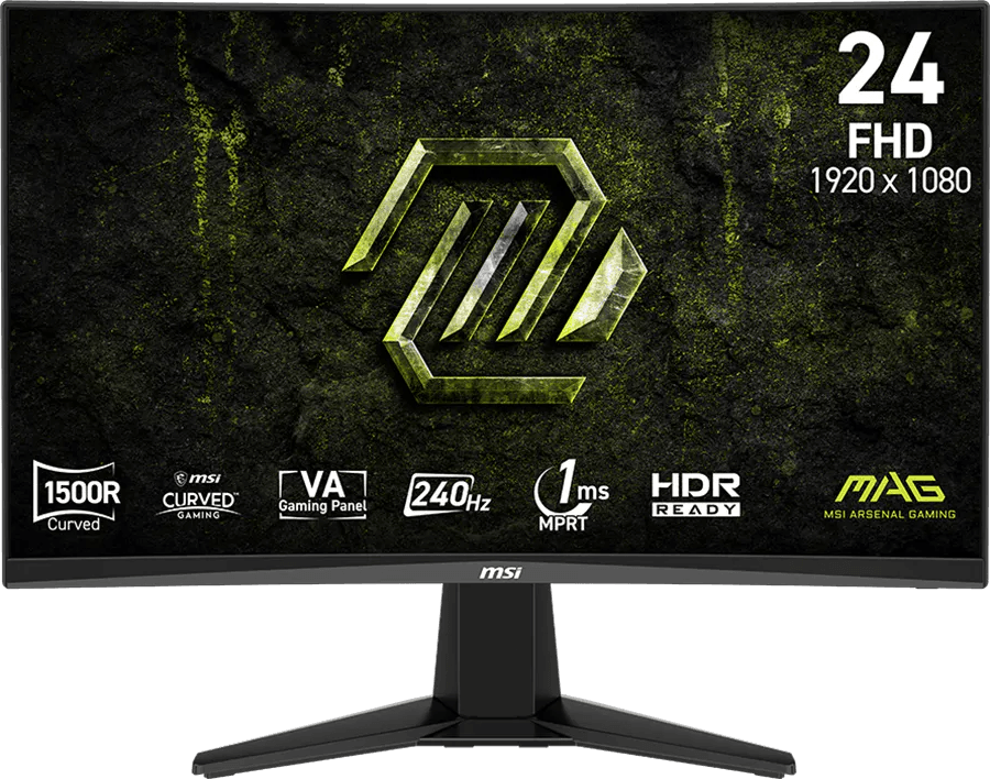 شاشة منحنية للألعاب 24" Full HD MSI MAG 245C X24 (4711377395076) — صورة 1