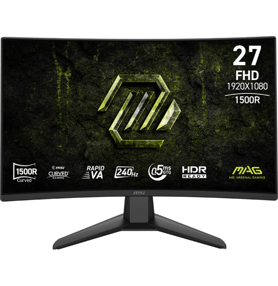 شاشة منحنية للألعاب 27" Full HD MSI MAG 274CF X24 (4711377343275)