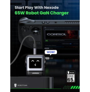Chargeur rapid Ugreen Uno 3 ports 65W (25685B)