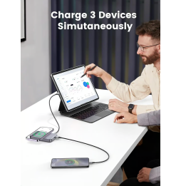 Banque d'alimentation Sans fil Ugreen 10000mAh Magnétique Sans Fil 20W (15086)