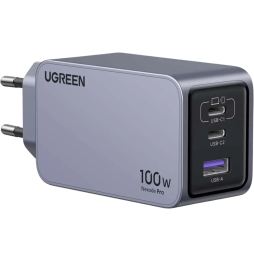 Chargeur rapid Ugreen Nexode Pro 100W GaN Charger 3-Port Avec cable 1.5M (25874)