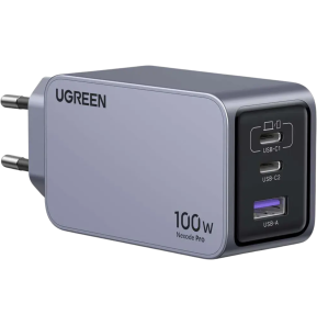 Chargeur rapid Ugreen Nexode Pro 100W GaN Charger 3-Port Avec cable 1.5M (25874)