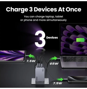 Chargeur rapid Ugreen Nexode Pro 100W GaN Charger 3-Port Avec cable 1.5M (25874)