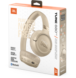 Casque Bluetooth JBL Tune 680 Beige - Réduction de Bruit (1200130030475)