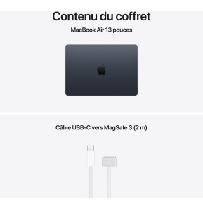 Apple MacBook Air 13 pouces M5 16 Go 512 Go Minuit (MDHE4FN/A)