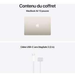 Apple MacBook Air 13 pouces M5 16 Go 512 Go Lumière Stellaire (MDHA4FN/A)