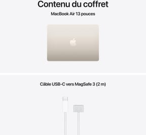 Apple MacBook Air 13 pouces M5 16 Go 512 Go Lumière Stellaire (MDHA4FN/A) — image 4