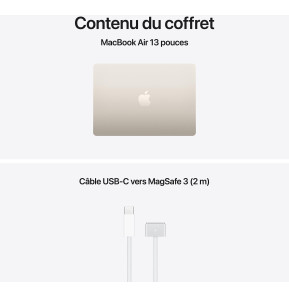Apple MacBook Air 13 pouces M5 16 Go 512 Go Lumière Stellaire (MDHA4FN/A)